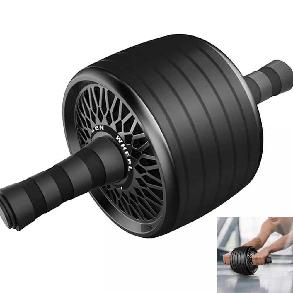 Ab Wheel Roller - Abลูกกลิ้งล้ออุปกรณ์การออกกำลังกายกล้ามเนื้อล้อหน้าท้องPowerล้อAb Rollerสำหรับแขนเอวขาออกกำลังกายเครื่องมือ