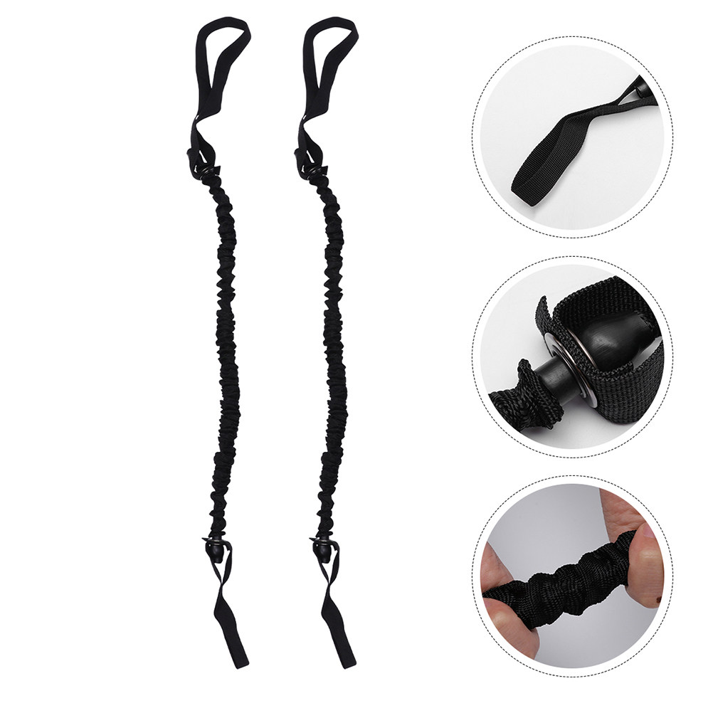 Ab Wheel Roller - ชุดลูกกลิ้งบริหารหน้าท้อง 4 ชิ้น พร้อมเชือกดึง คุณภาพสูง ผ้าลาเท็กซ์