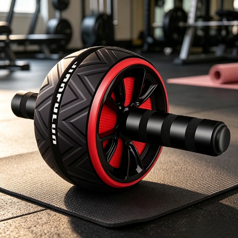 Ab Wheel Roller - ล้อบริหารหน้าท้องแบบกันลื่น ทนทาน อุปกรณ์ออกกำลังกายสำหรับผู้ชาย ผู้หญิง ใช้ในบ้านหรือยิม