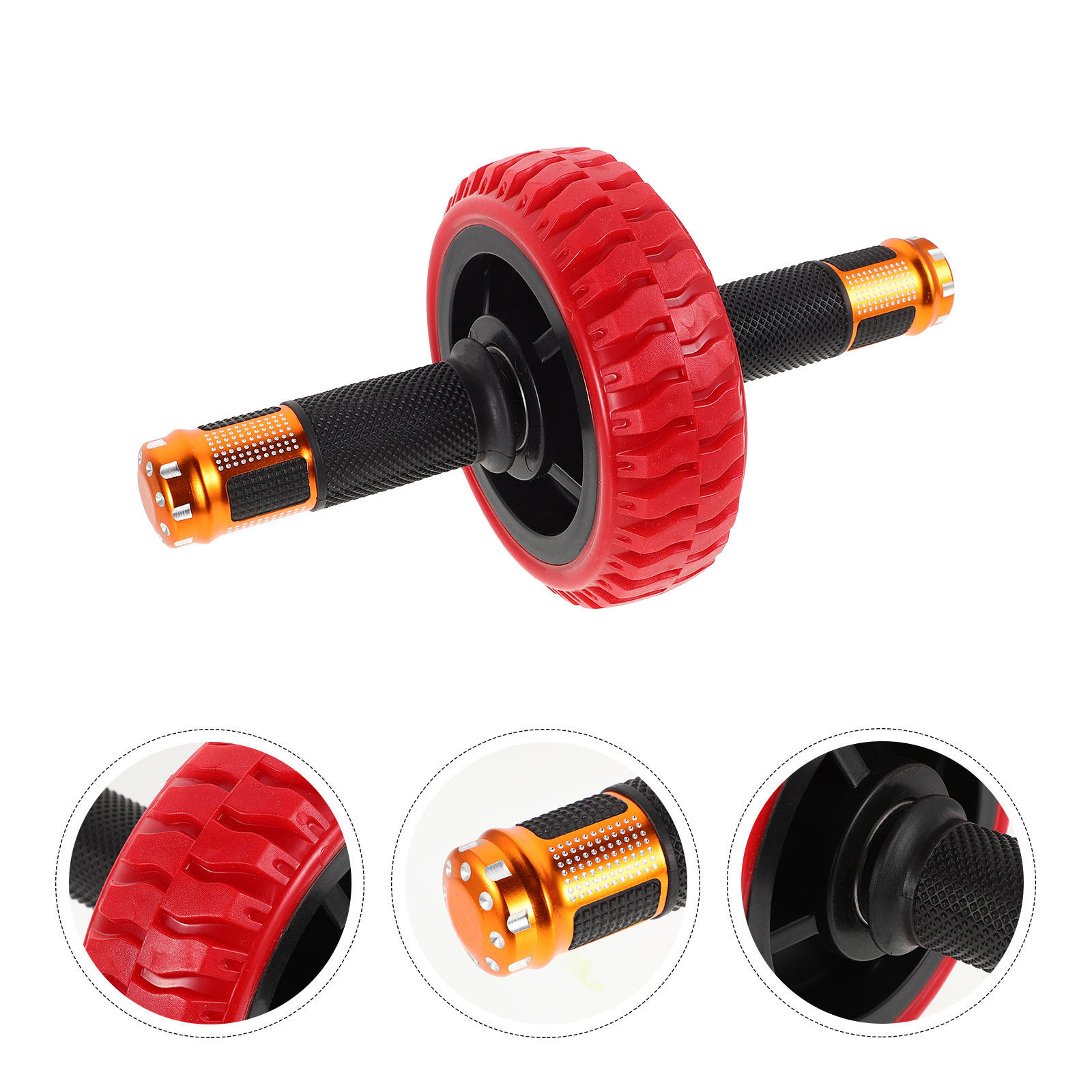 Ab Wheel Roller - ล้อบริหารหน้าท้องแบบพกพา อุปกรณ์เสริมสร้างความแข็งแรงแกนกลางลำตัว อุปกรณ์ออกกำลังกายที่บ้านสำหรับบริหารหน้าท้อง ฝึกกล้ามเนื้อ อุปกรณ์ฟิตเนส ช่วยเผาผลาญไขมันหน้าท้อง