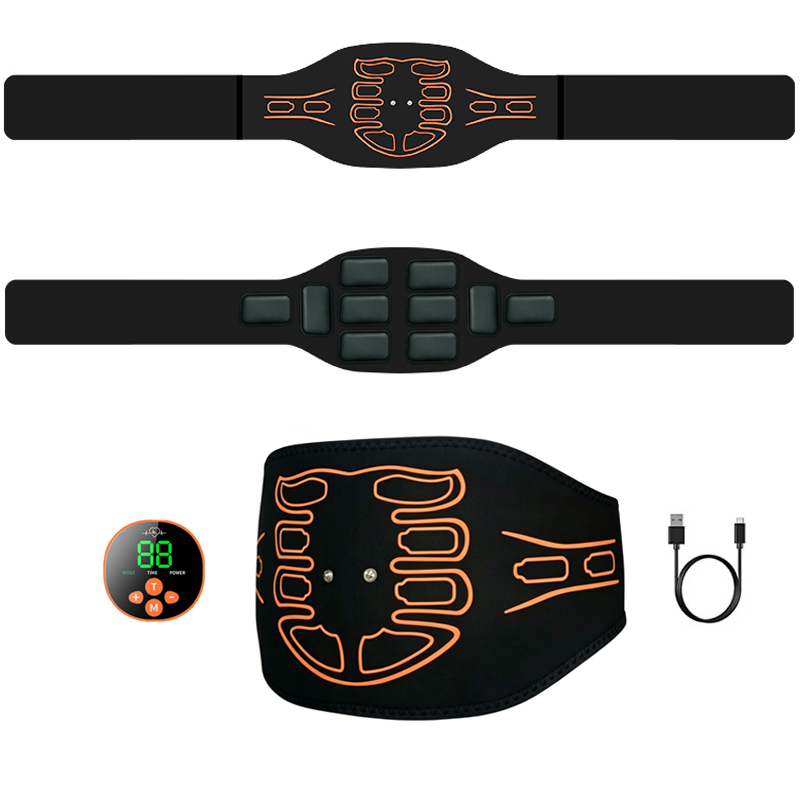 Weight Lifting Belt - เข็มขัดกระชับหน้าท้องสมาร์ท เอ็บส์เทรนเนอร์ เครื่องกระตุ้นกล้ามเนื้อ เครื่องนวดเอว ลดสัดส่วน อุปกรณ์ฟิตเนสสำหรับใช้ในบ้าน