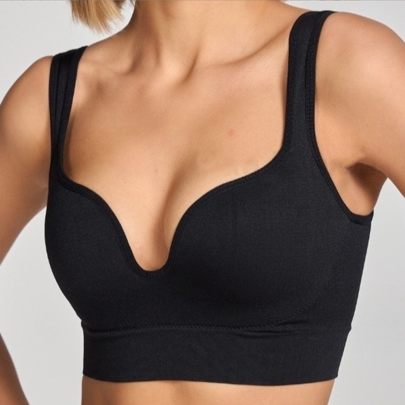 Yoga Fitness Tapis - 3D เสื้อกีฬา Breathable ไม่มีแหวนเหล็ก 3D ถ้วย