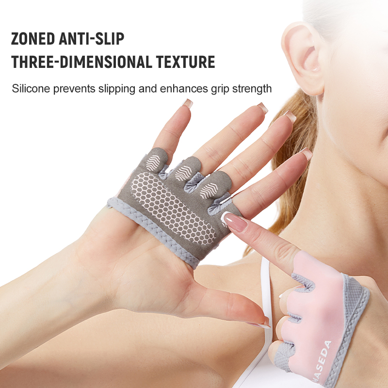 ถุงมือฟิตเนสแบบไร้นิ้วคู่หนึ่ง - Yoga Fitness Pilates บทวิจารณ์และราคา
