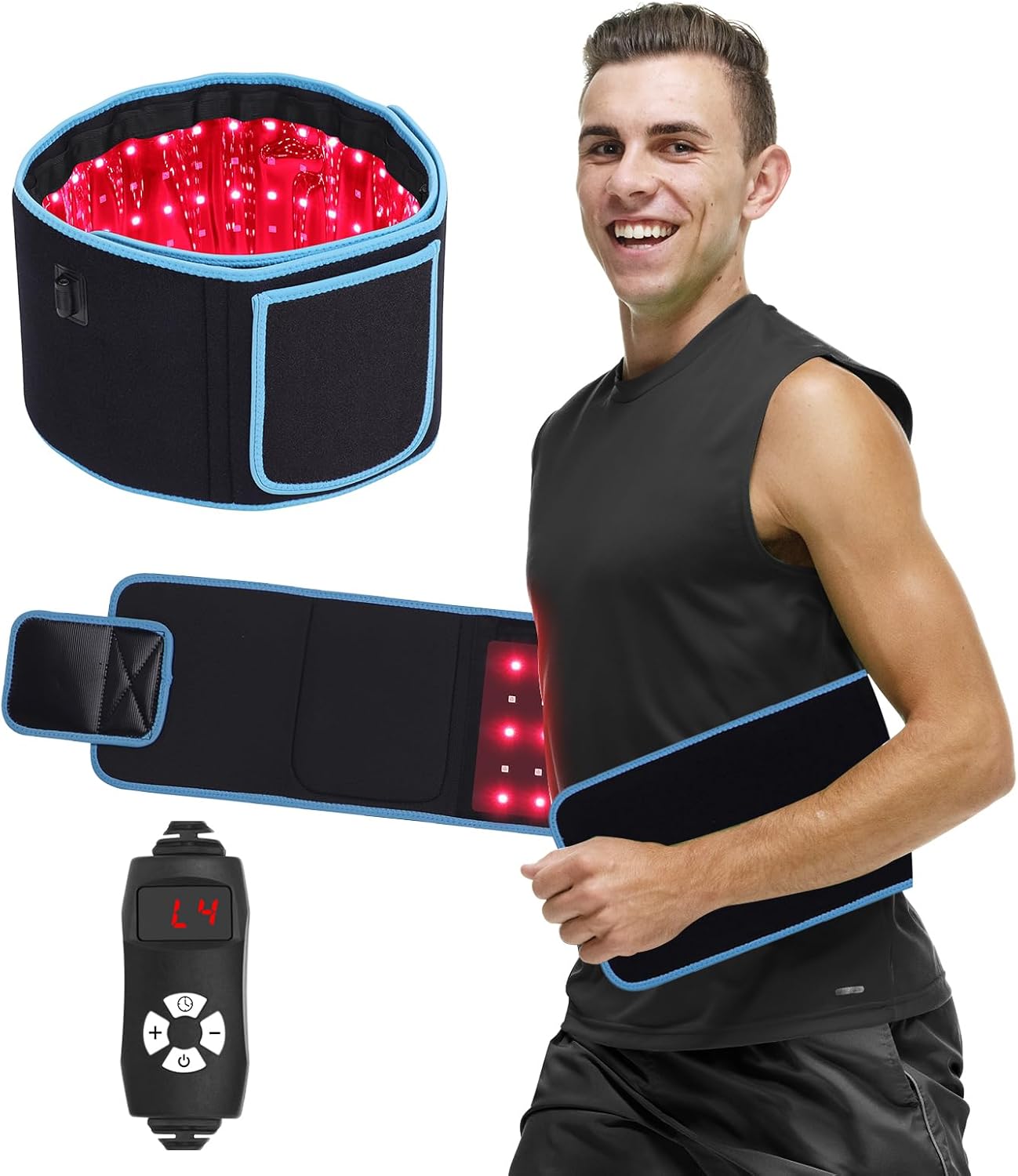 LED โฟโตเทอราพี เข็มขัดนวดแสงส - Weight Lifting Belt บทวิจารณ์และราคา