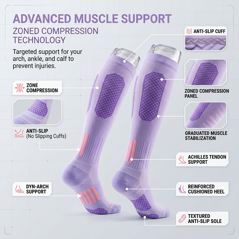 ถุงเท้ายาวสำหรับออกกำลังกายฤดู - Yoga Fitness Usa บทวิจารณ์และราคา