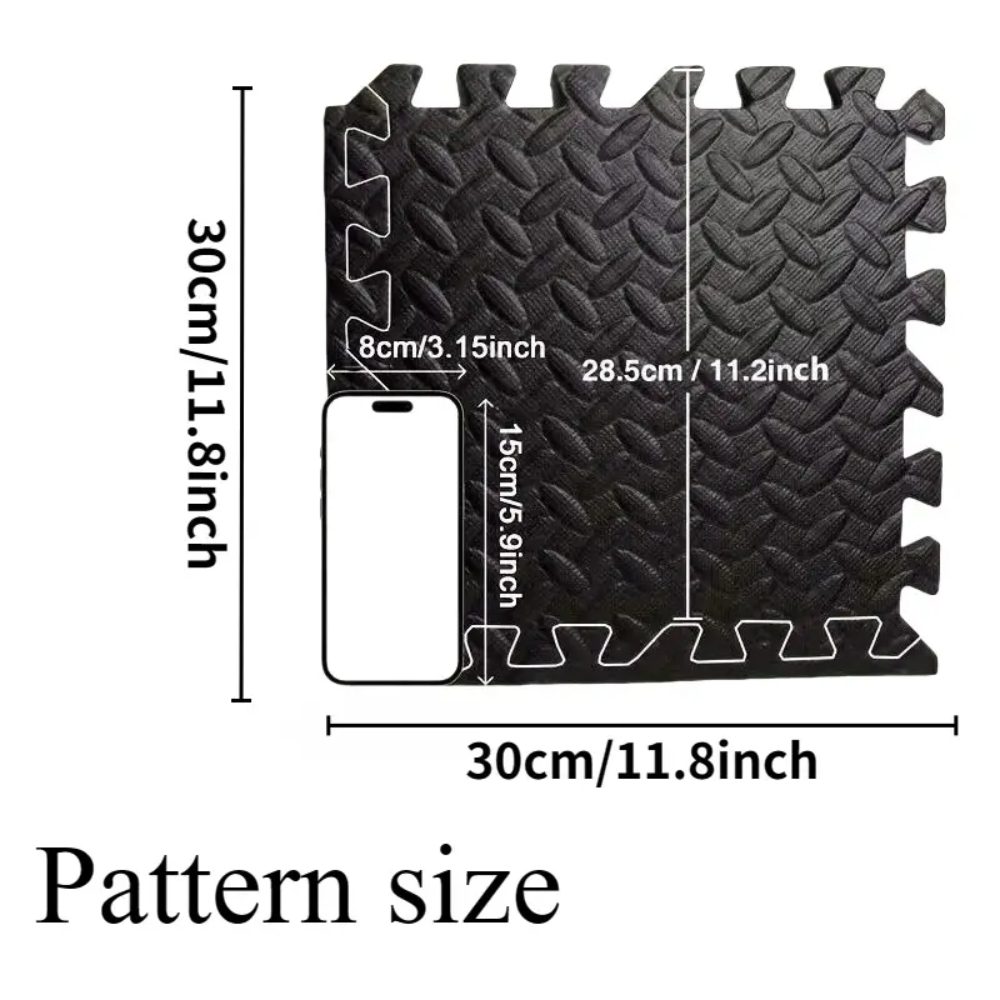 แผ่นรองออกกำลังกายโยคะ 16 ชิ้น - Yoga Fitness Tapis บทวิจารณ์และราคา