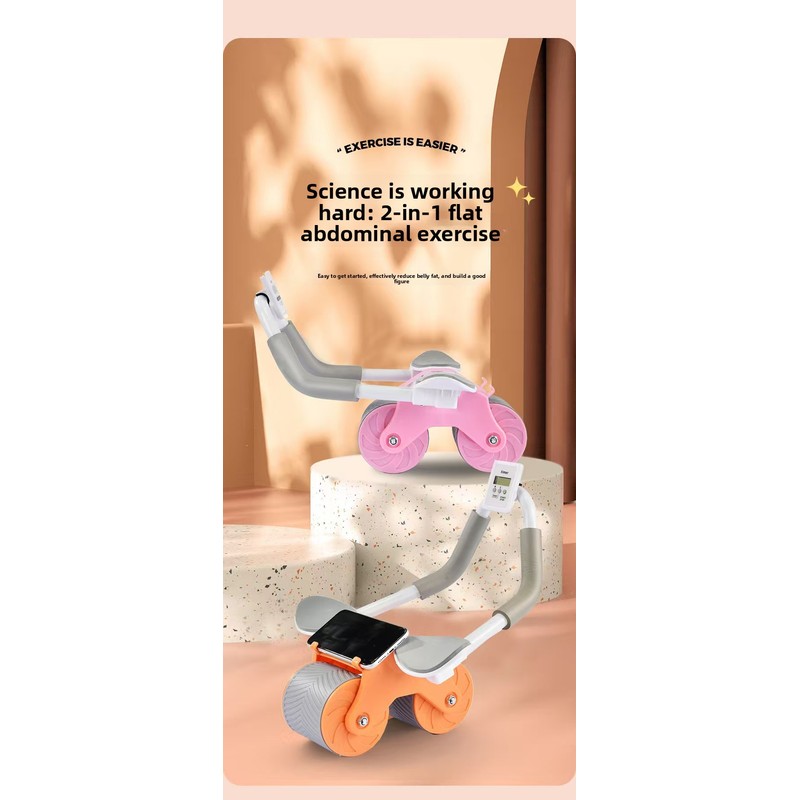ล้อบริหารหน้าท้องแบบเด้งกลับอั - Ab Wheel Roller บทวิจารณ์และราคา