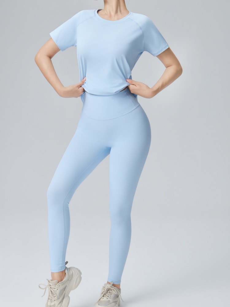 ชุดกางเกงโยคะแขนสั้นลำลองสำหรั - Yoga Daily Fitness บทวิจารณ์และราคา