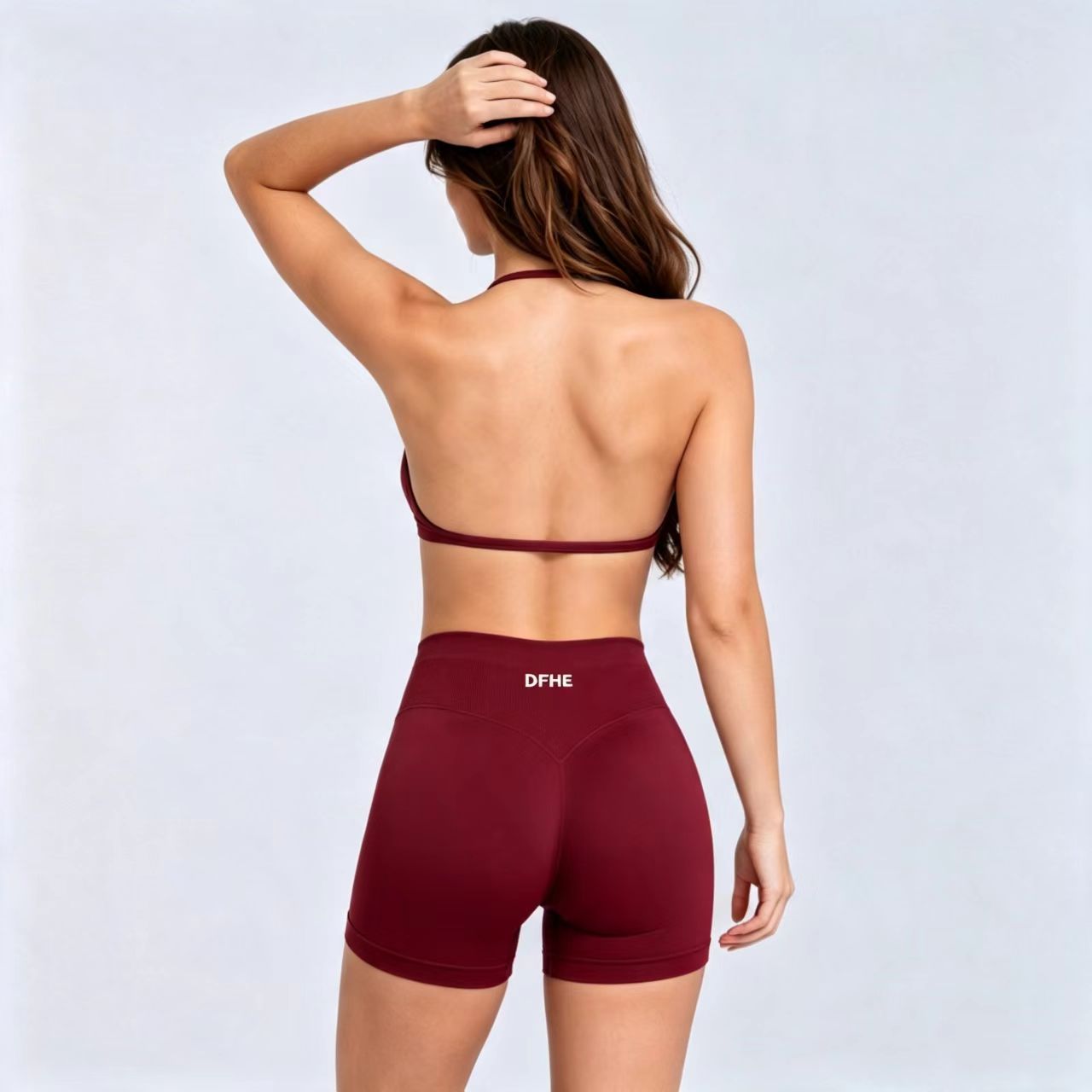 กางเกงขาสั้นออกกำลังกายเอวสูงส - Yoga Fitness Workout บทวิจารณ์และราคา