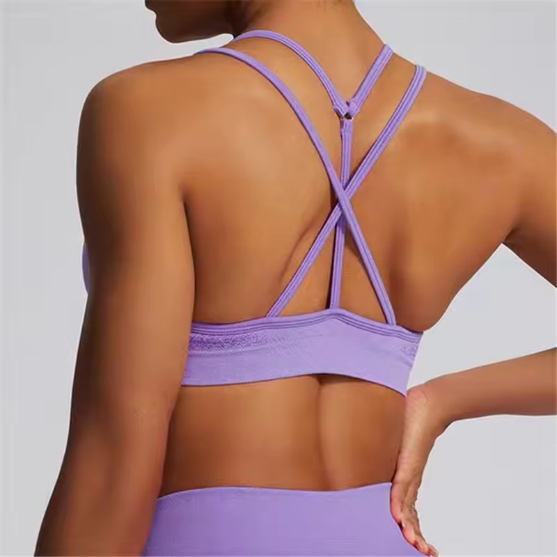 เสื้อชั้นในกีฬาแบบไขว้หลังสำหร - Ignite Yoga Fitness บทวิจารณ์และราคา