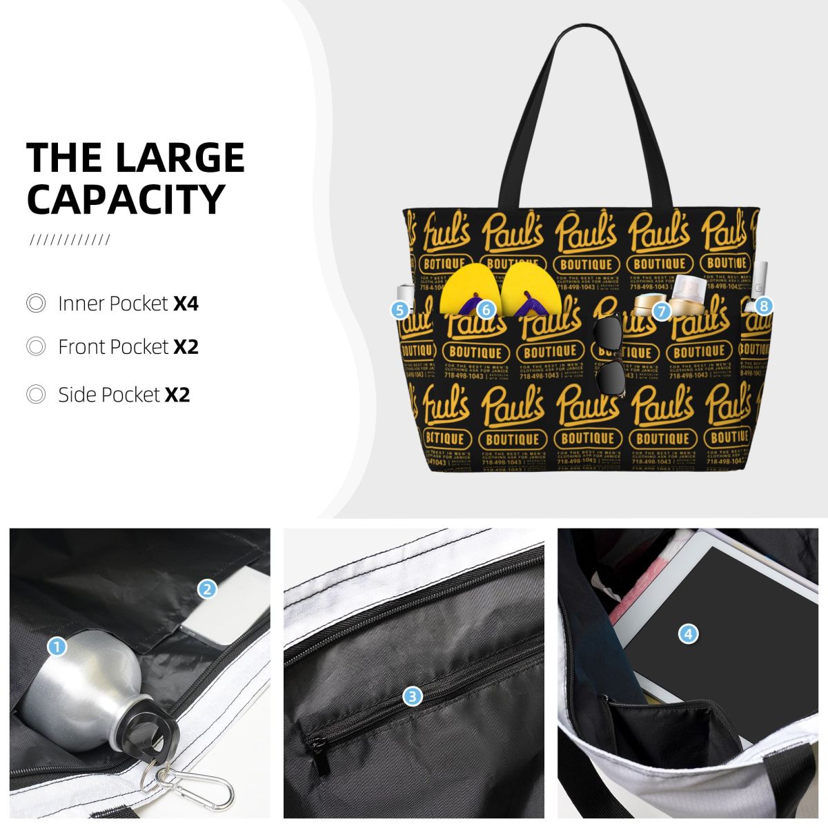 กระเป๋าโท้ท Beastie Boys Pauls - Yoga Fitness Boutique บทวิจารณ์และราคา