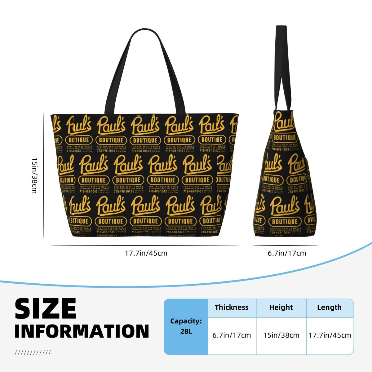 กระเป๋าโท้ท Beastie Boys Pauls - Yoga Fitness Boutique บทวิจารณ์และราคา