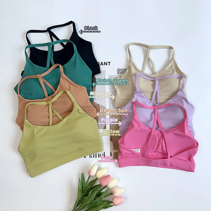 สีทึบฟิตเนสผู้หญิงสปอร์ตบรา ยิ - Yoga Fitness Tapis บทวิจารณ์และราคา