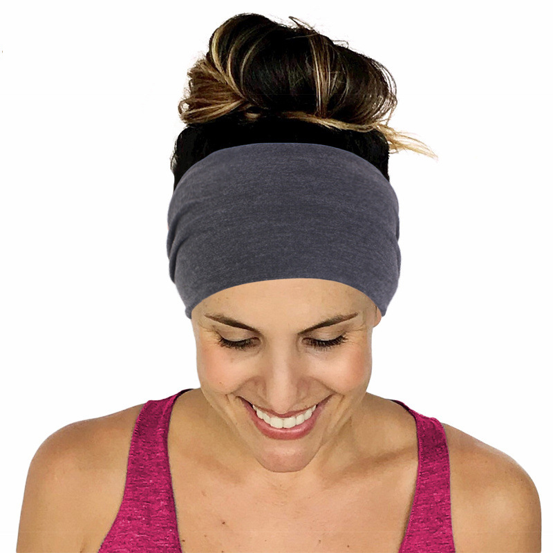 ที่คาดผมสีพื้นแบบยืดหยุ่นสำหรั - Yoga Daily Fitness บทวิจารณ์และราคา