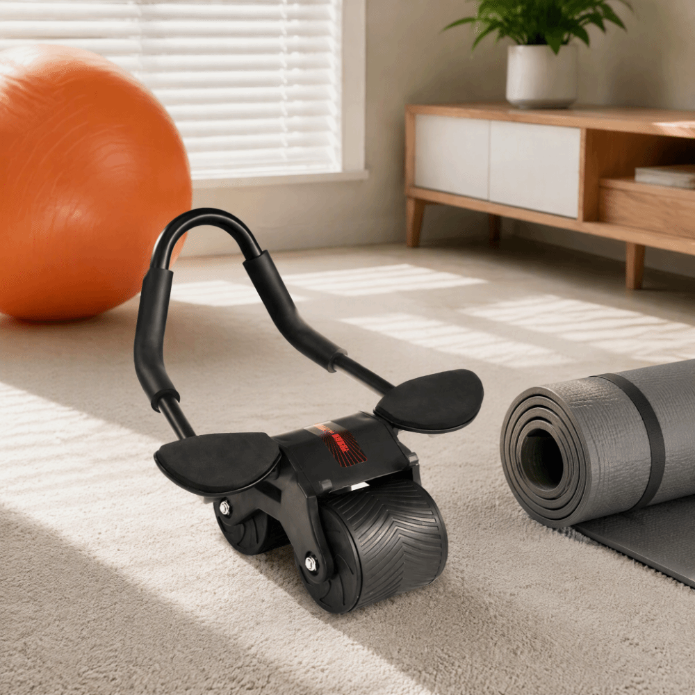 ล้อบริหารหน้าท้องแบบอัตโนมัติพ - Ab Wheel Roller บทวิจารณ์และราคา